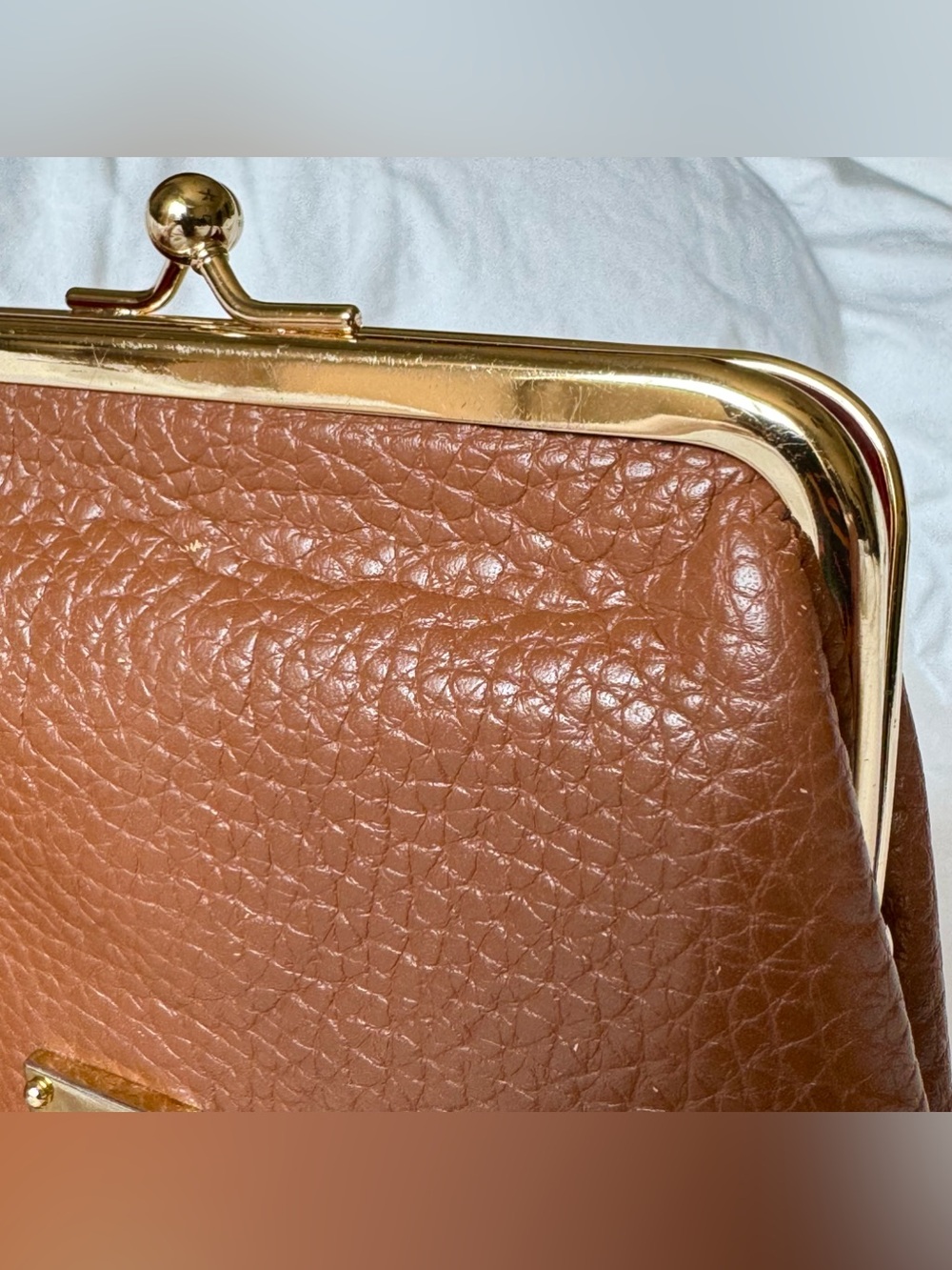 Dooney & Bourke Pebbled Leather Coin Purse in Brown - Picture 7 of 9